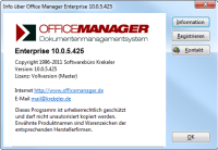 Screenshot Office Manager 10.0 Infobox