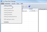 OmniPage Batch Manager