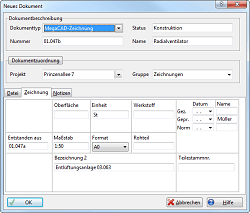 Screenshot neue Zeichnung