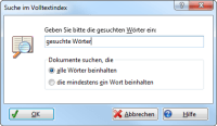 Erweiterte Volltextsuche