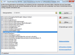 Screenshot CFT: Leere Windowsordner löschen