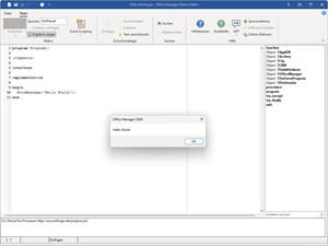 "Hello World" in Pascal