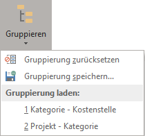 Mausschalter "Gruppieren"