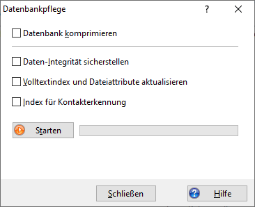 Datenbankpflege