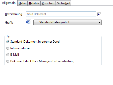 Dokumenttypen: Allgemein