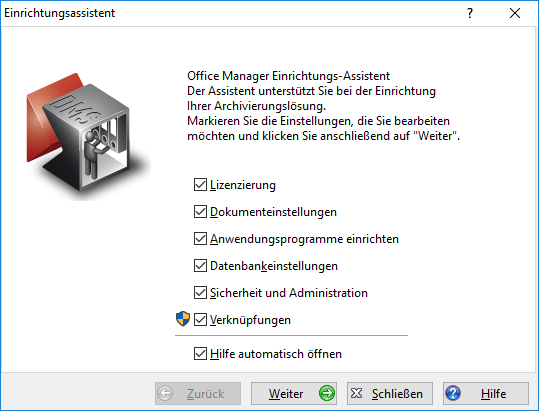 Einrichtungs-Assistent