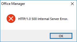 Internal Server Error