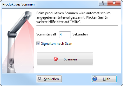 Produktives Scannen mit Sceye