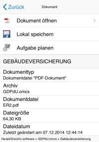 Dokument-Ansicht