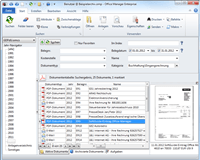 Screenshot Office Manager mit GDPdU-Archiv