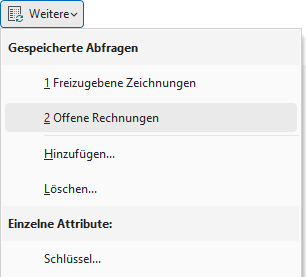 Suche später wiederverwenden
