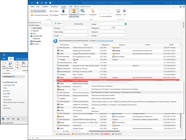 Versionsmanagement für E-Mails