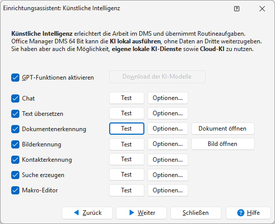 Einrichtung der In-App-KI