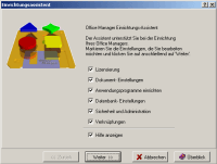 Office Manager 4.1: Screenshot des Assistenten