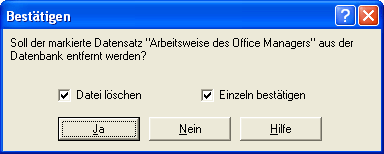 Dokument aus Datenbank löschen