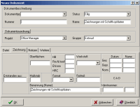Office Manager 5.0: Screenshot der Zeichnungs-Eigenschaften