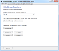 DMS Mobile Server: Startseite