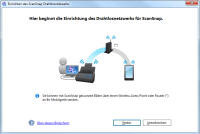 Einrichten des ScanSnap Drahtlosnetzwerks