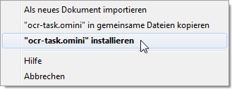 Screenshot: Toolup installieren