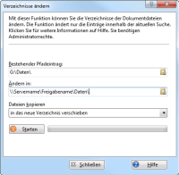 Screenshot "Verzeichnisse ändern"