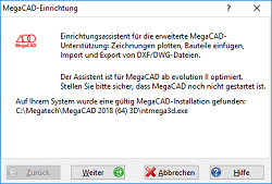 Einrichtung der CAD-Funktionen